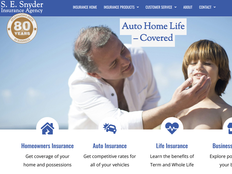 insurance agency website